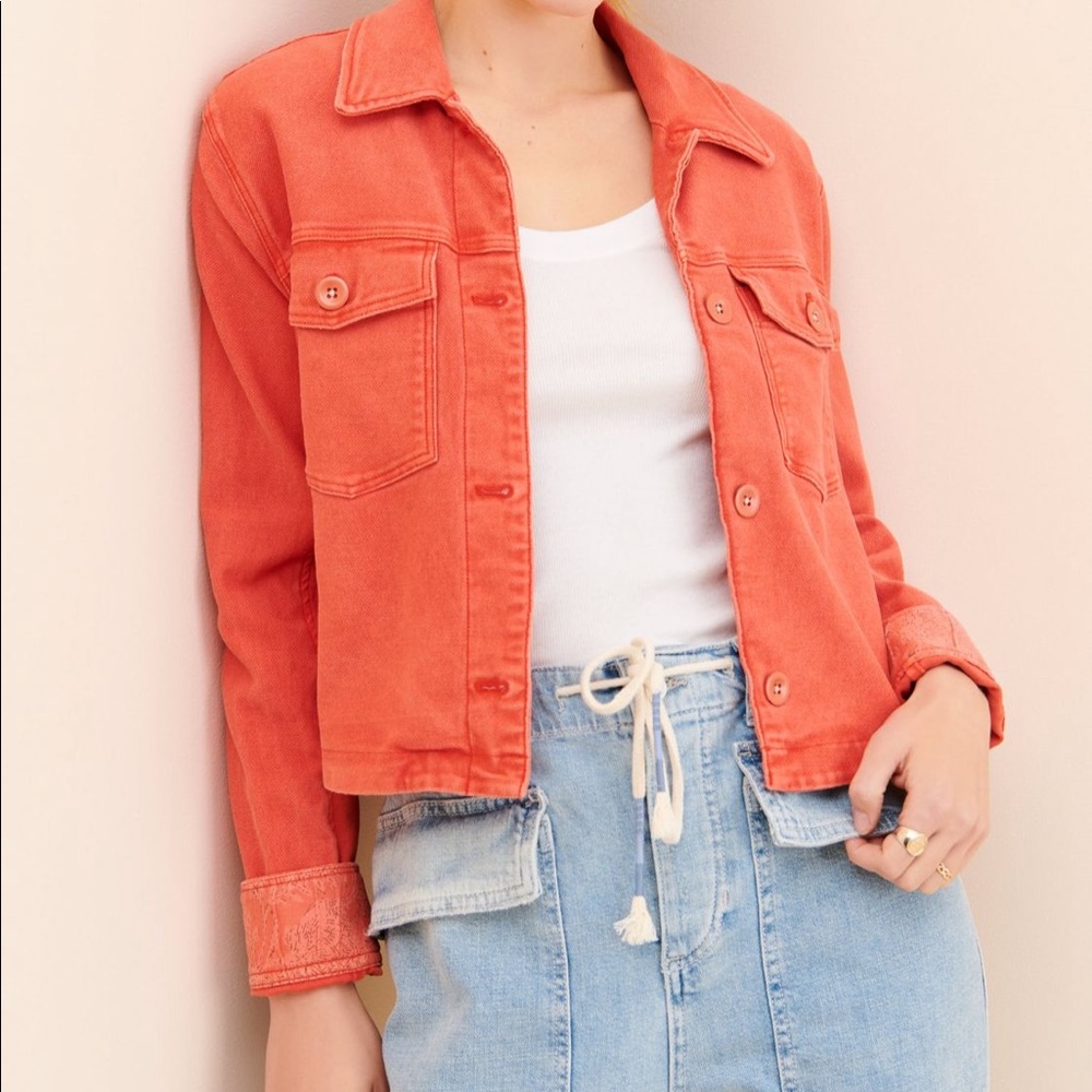 NWT Anthropologie Marilee Trucker Jacket